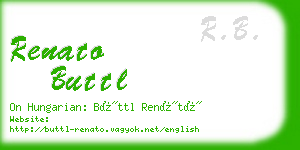 renato buttl business card